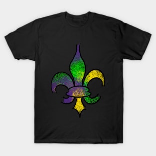 Mardi Gras Fleur De Lis T-Shirt